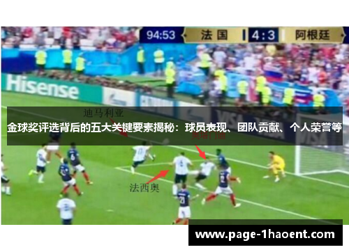 金球奖评选背后的五大关键要素揭秘：球员表现、团队贡献、个人荣誉等