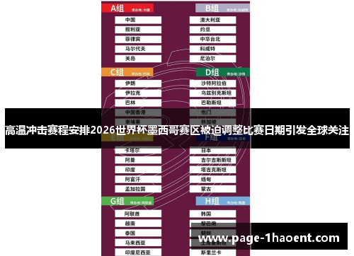 高温冲击赛程安排2026世界杯墨西哥赛区被迫调整比赛日期引发全球关注 高温冲击赛程安排2026世界杯墨西哥赛区被迫调整比赛日期引发全球关注